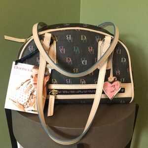Dooney & Bourke Medium Gym Bag with Heart Charm
